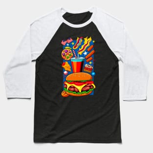American Food Baseball T-Shirt